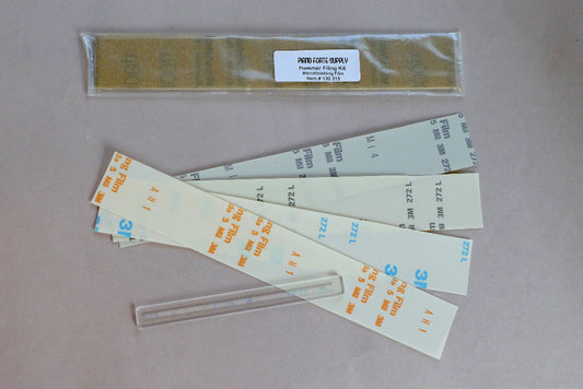 Microfinishing Film Piano Hammer Filing Kit